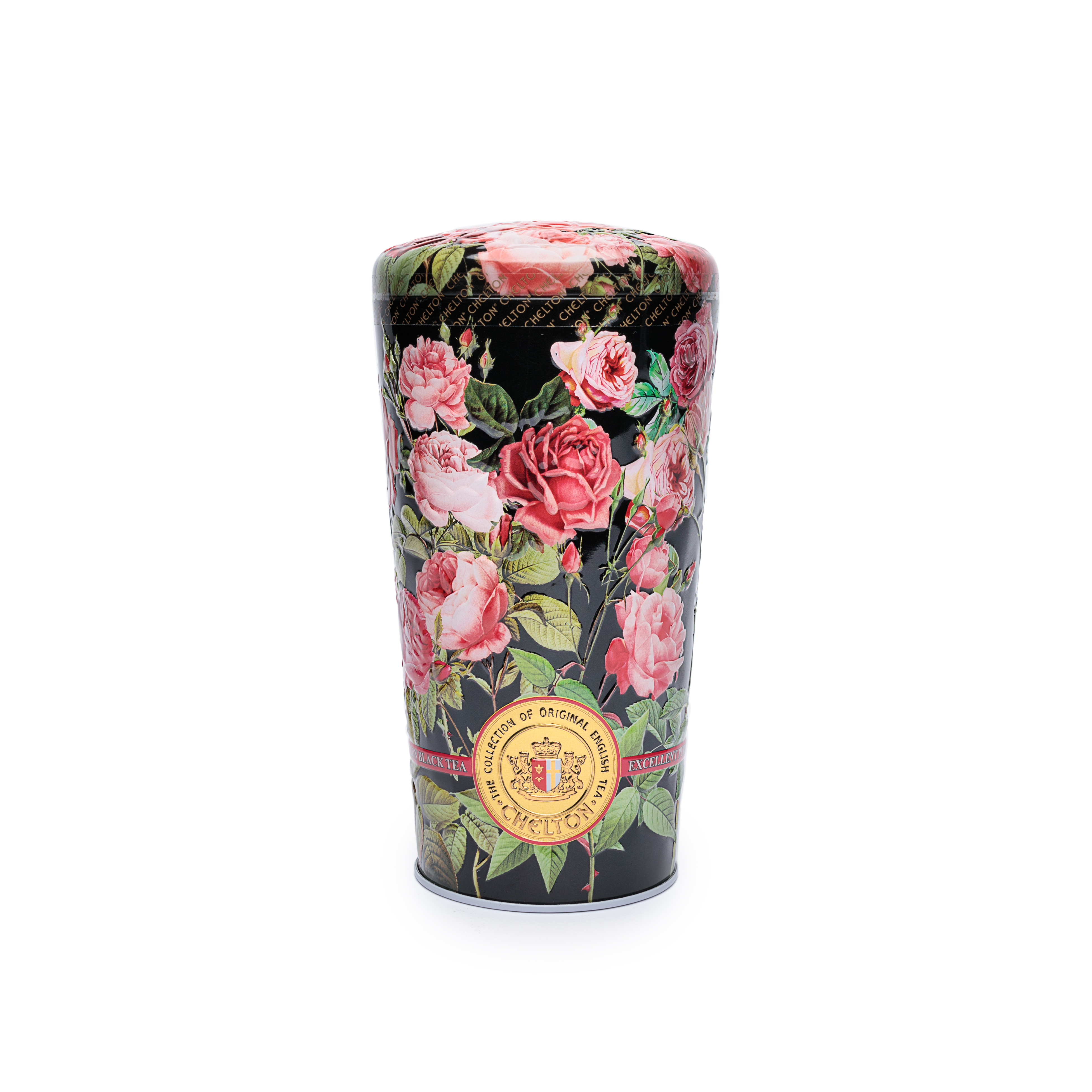 Chelton Vase With Roses 150g Can Of Loose Tea