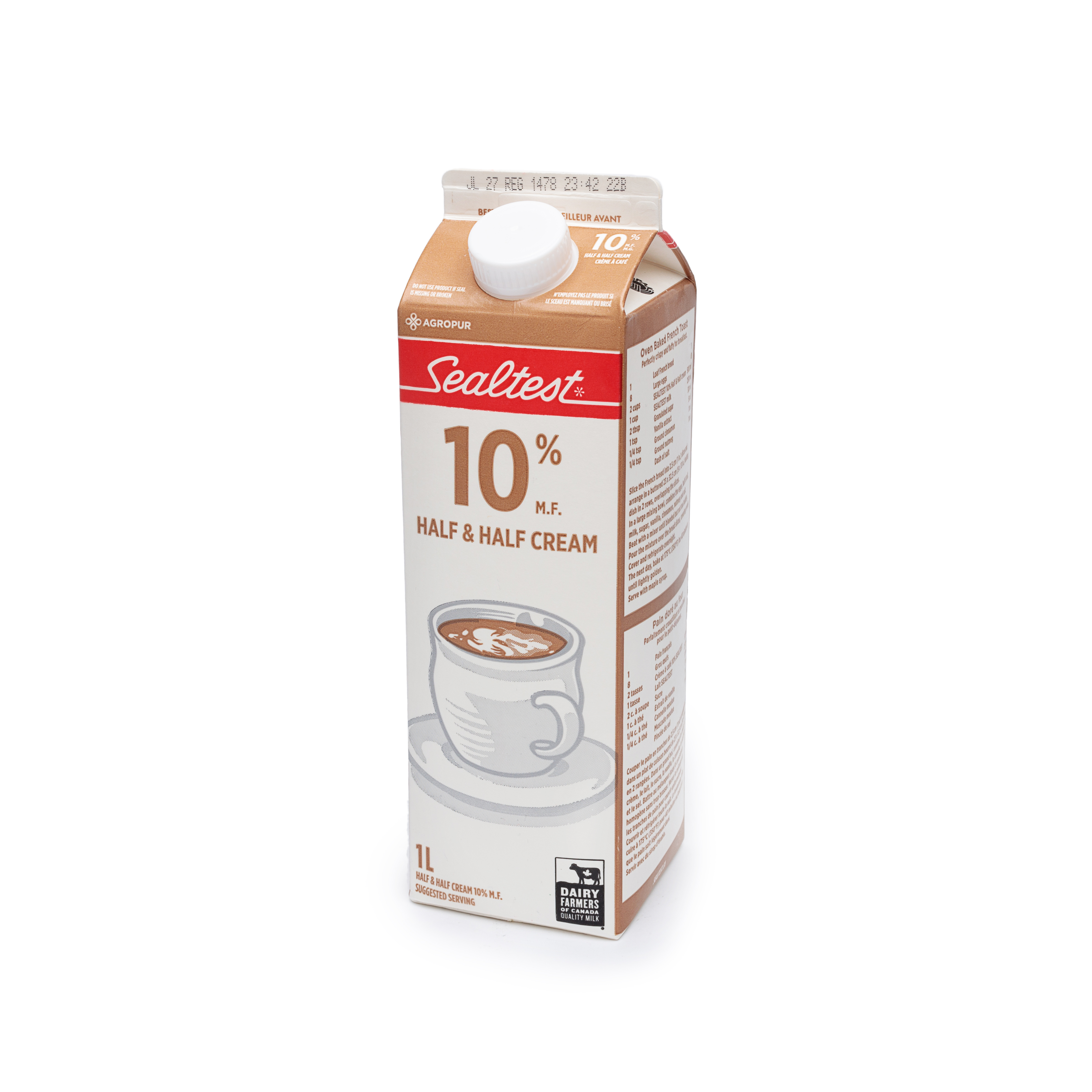 Sealtest 10% Half & Half Coffee Cream