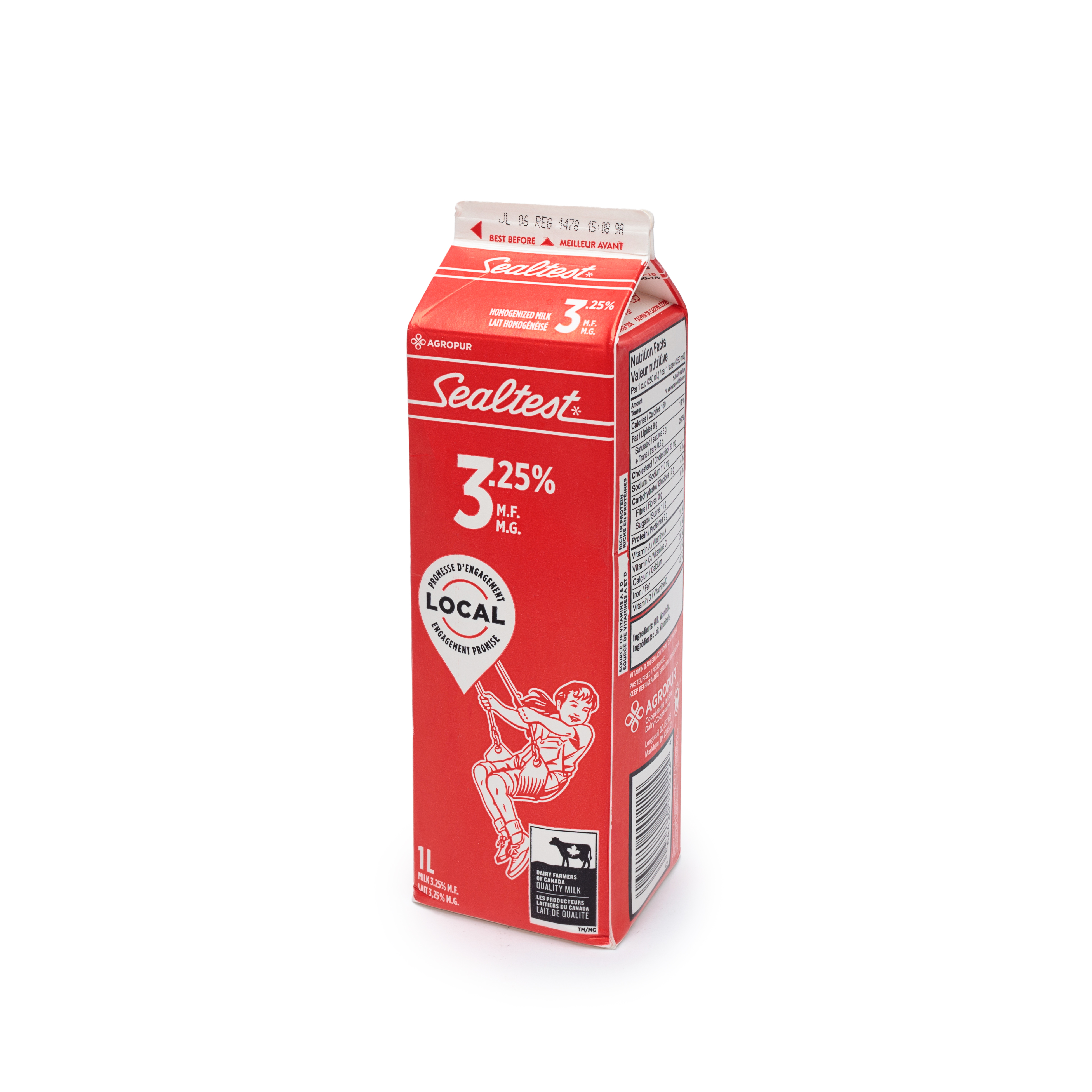 Sealtest Milk Homo 3.25% - 1L