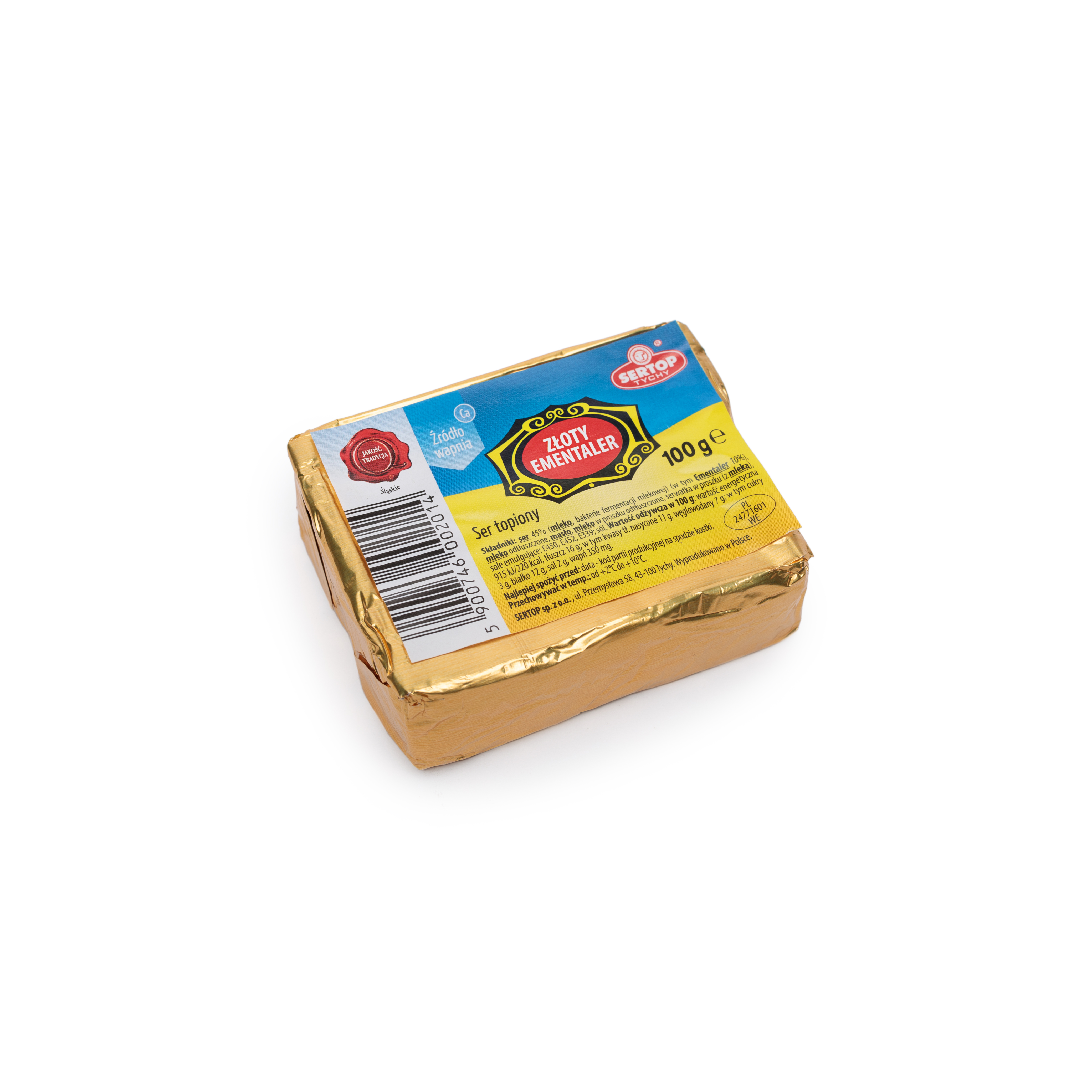 Processed Cheese Golden Emmental 10 pieces