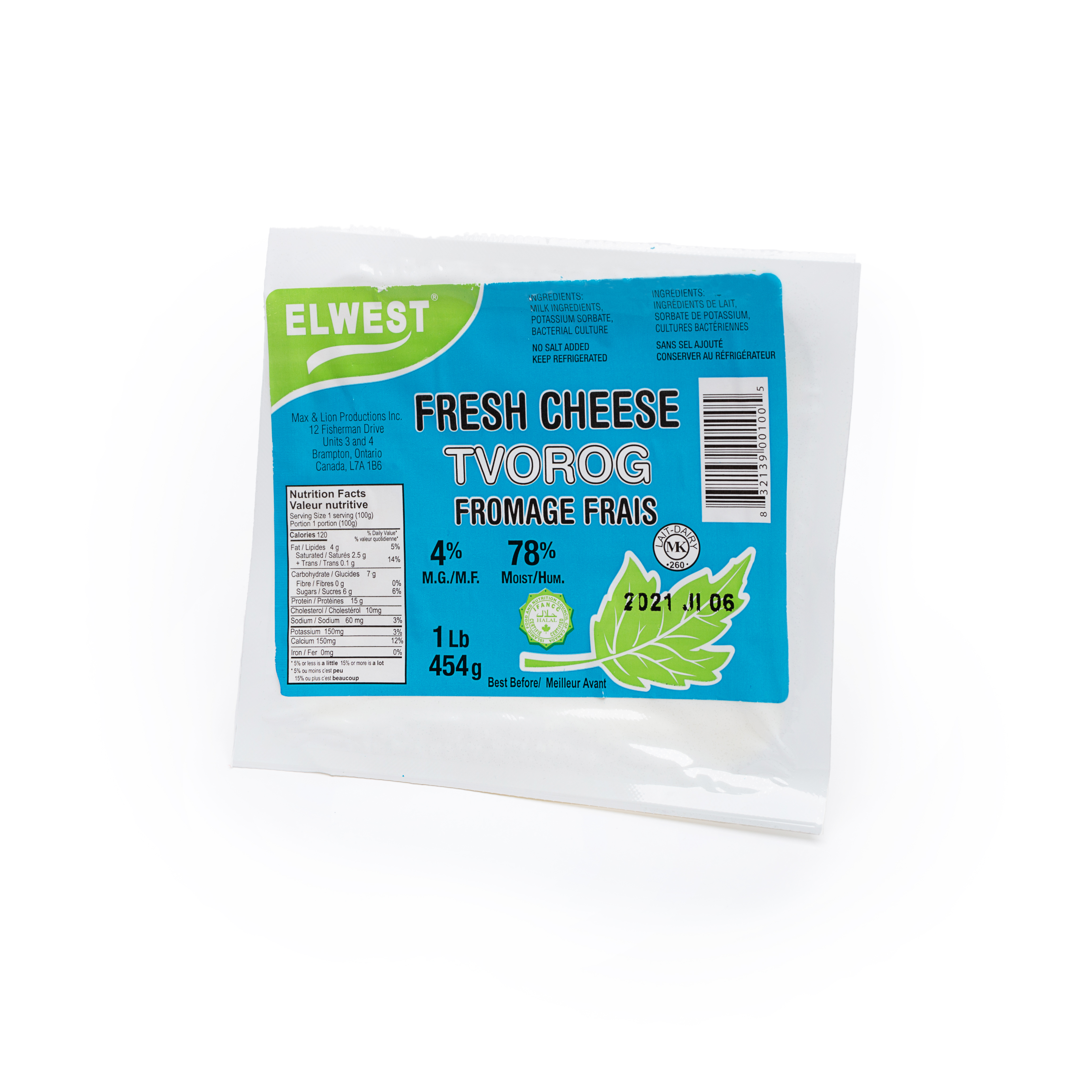 Elwest 4% Tvorog Cottage Cheese