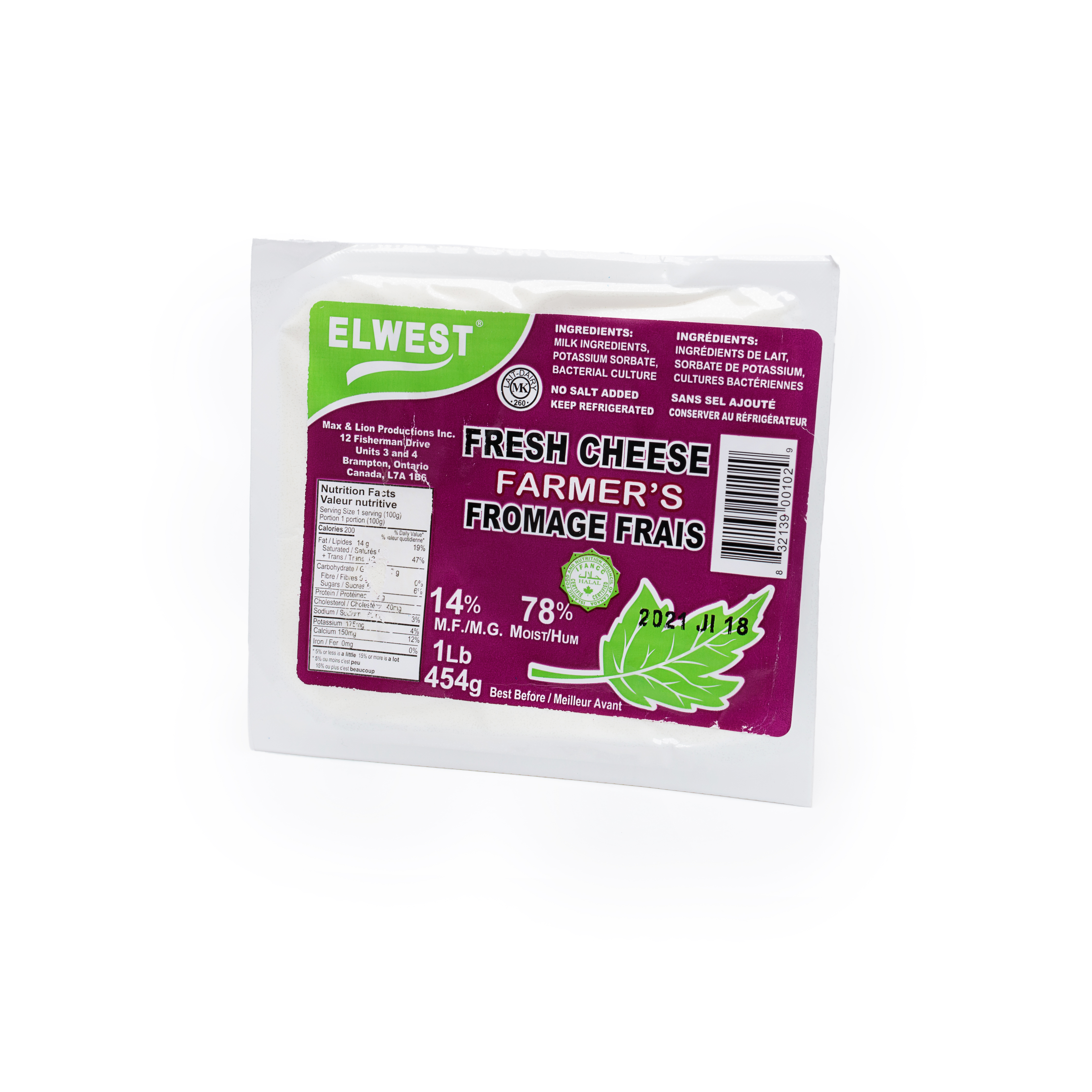 Elwest 14% Milk Fat Cottage Cheese