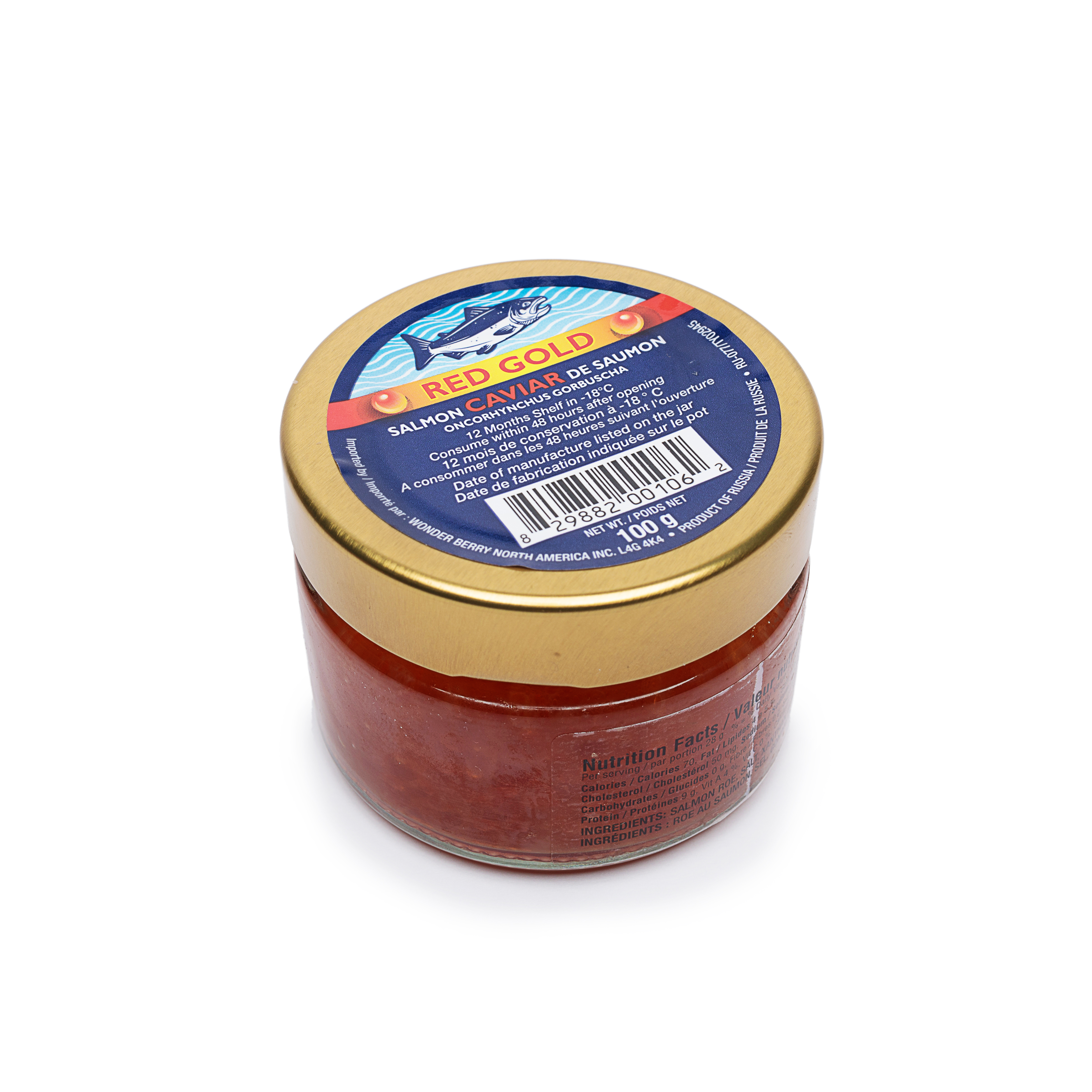 Red Gold Salmon Caviar 100g