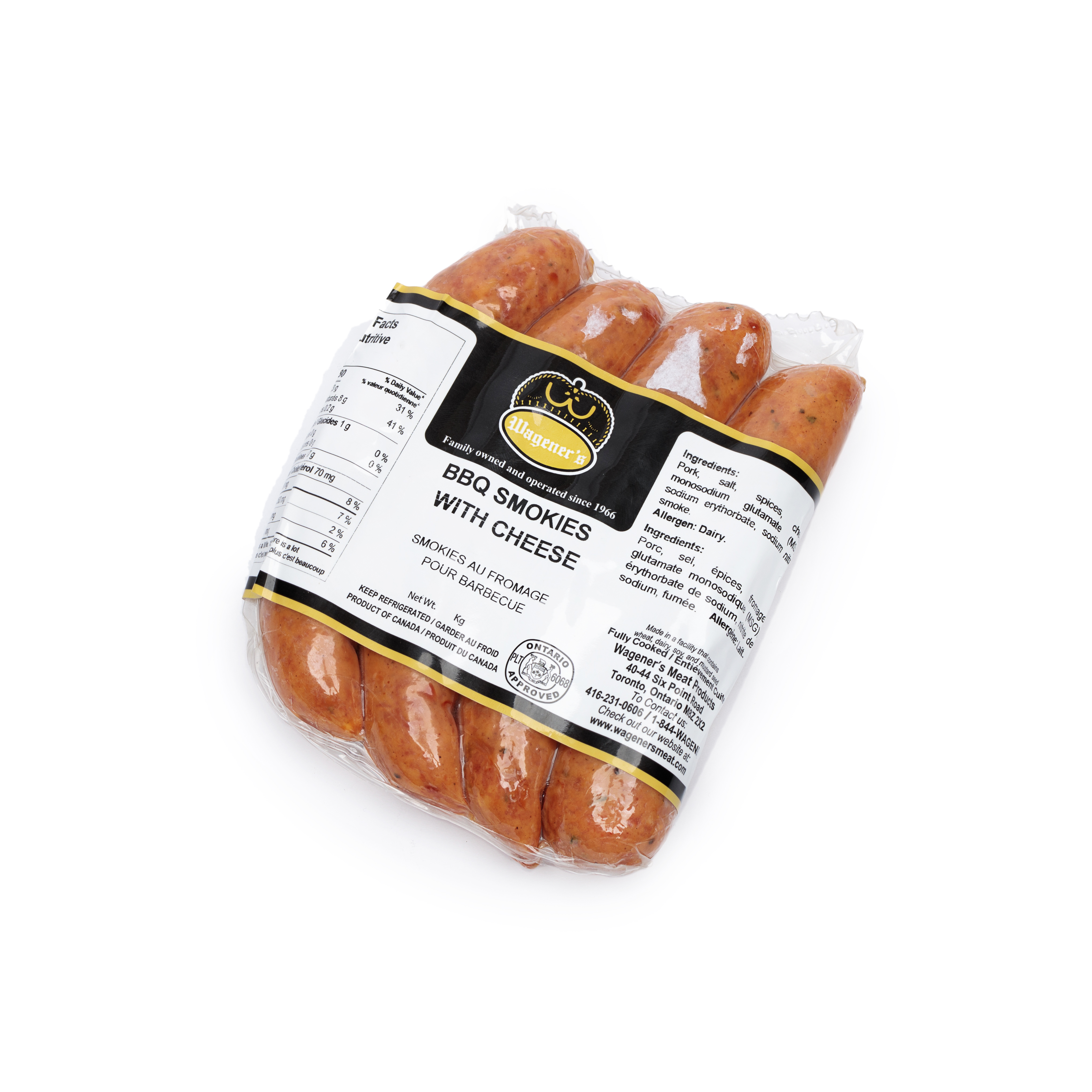 Wagener's BBQ Smokies With Cheese