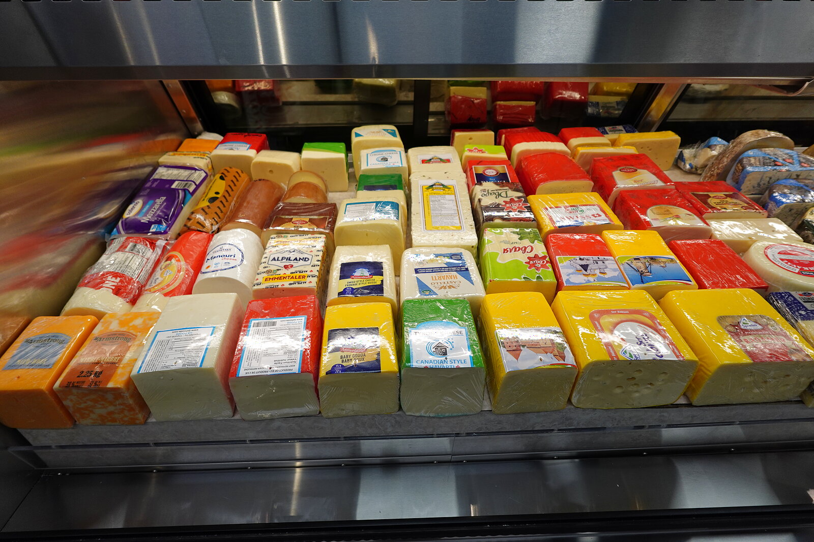 Wide selection of European cheeses at Bathurst Village Market
